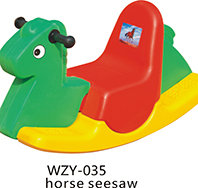 WZY-035-三色塑料動(dòng)物搖馬